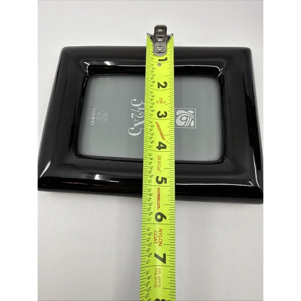 Easton Porcelain Black Photo Frame 3.5